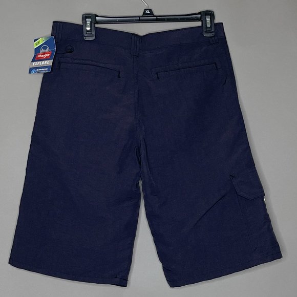 NWT Wrangler Explore Outdoor Series‎ Blue Shorts UPF 50 Size 18 Regular - Picture 6 of 13